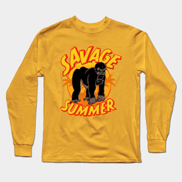 Savage Summer Long Sleeve T-Shirt by Daily Detour